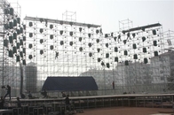 Exhibit Steel Silver Layer Truss / Staging TrussTUV SGS Trussing System For LED Screen