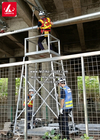 نردبان قاب خرپایی آلومینیومی نیمکت کار برای نگهداری مترو 3.9 متر